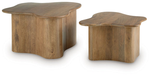 Abeford - Brown - Accent Cocktail Table (Set of 2) - JaxCo Furniture