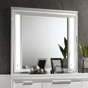 Marmore - LED Dresser Mirror - White - JaxCo Furniture