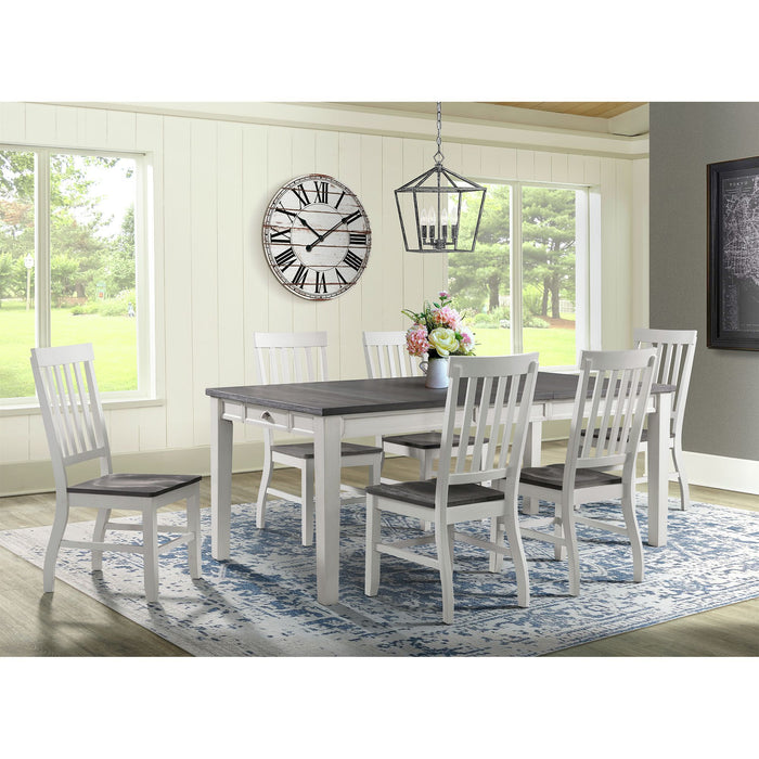 Kayla - Two Tone Dining Table With Storage - JaxCo Furniture