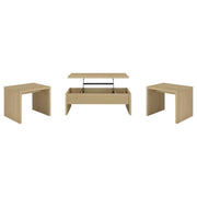 Canoga - Lift Top Cocktail Coffee Table Set - Light Oak - JaxCo Furniture