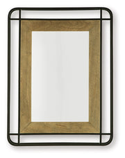 Beelman - Black / Brown - Accent Mirror - JaxCo Furniture