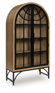 Gwenwich - Natural / Black - Accent Cabinet - JaxCo Furniture