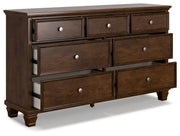 Danabrin - Brown - Dresser - JaxCo Furniture