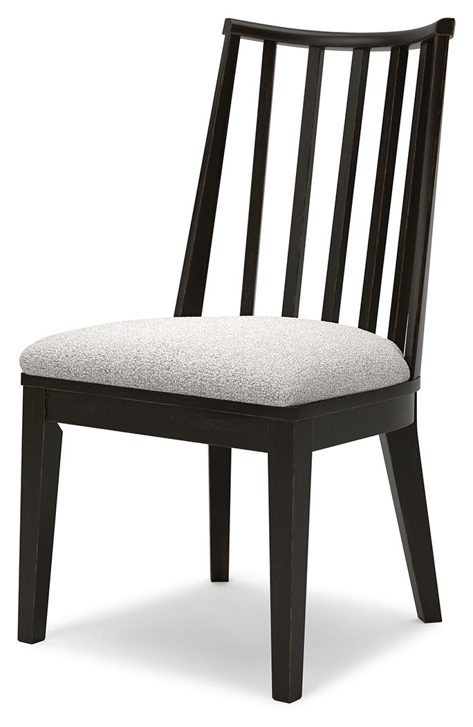 Galliden - Black - Dining Upholstered Side Chair (Set of 2) - JaxCo Furniture