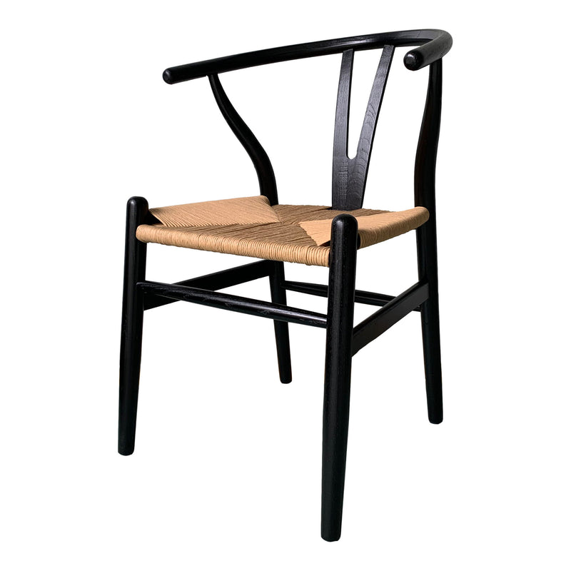 Ventana - Dining Chair (Set of 2) - Black / Natural - JaxCo Furniture