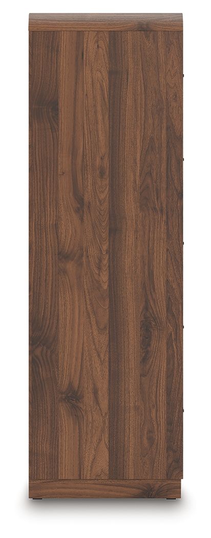 Fortlorn - Walnut Brown - Five Drawer Chest - JaxCo Furniture