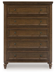Sturlayne - Brown - Five Drawer Chest - JaxCo Furniture