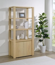 Laurelton - 3-Shelf Media Tower Tall Pier Cabinet - Light Oak - JaxCo Furniture