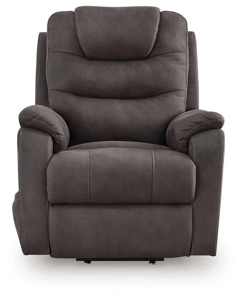 Snowfield - Gunmetal - Power Lift Recliner - JaxCo Furniture