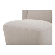 Cormac - Rolling Dining Chair - Warm Sand - JaxCo Furniture