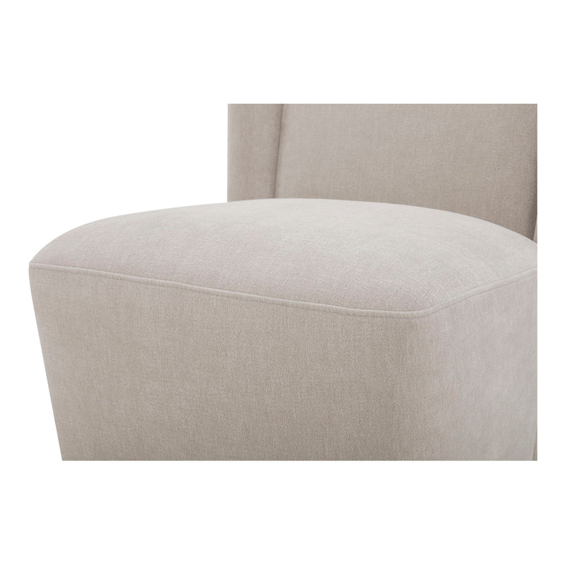 Cormac - Rolling Dining Chair - Warm Sand - JaxCo Furniture