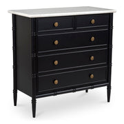 Eleanor - 5 Drawer Chest - Black - JaxCo Furniture