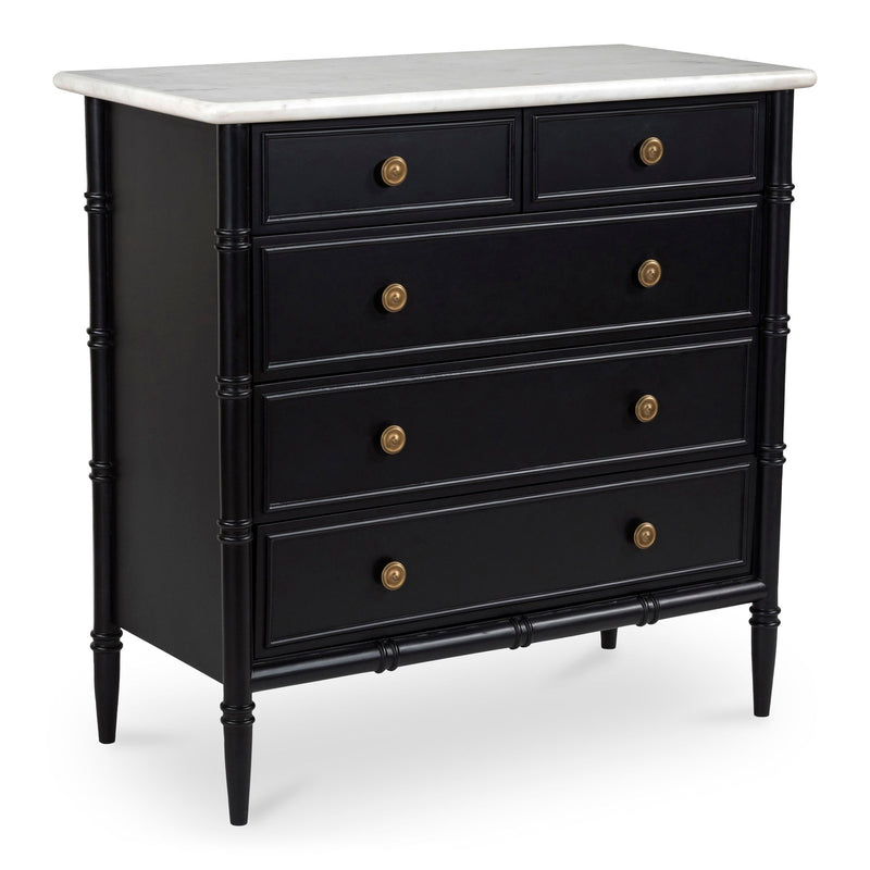 Eleanor - 5 Drawer Chest - Black - JaxCo Furniture