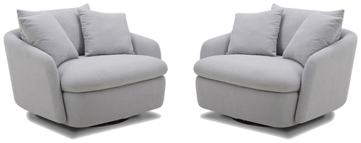 Boomer - Large Swivel Chair with 2 Pillows - JaxCo Furniture