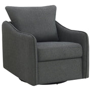Madia - Upholstered Sloped Arm Swivel Glider Chair - JaxCo Furniture