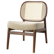 Rayo - Rattan Cane Back Accent Chair With Padded Seat - JaxCo Furniture