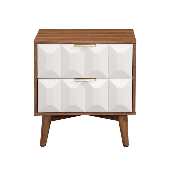 Ginny - Nightstand - Dark Brown - JaxCo Furniture