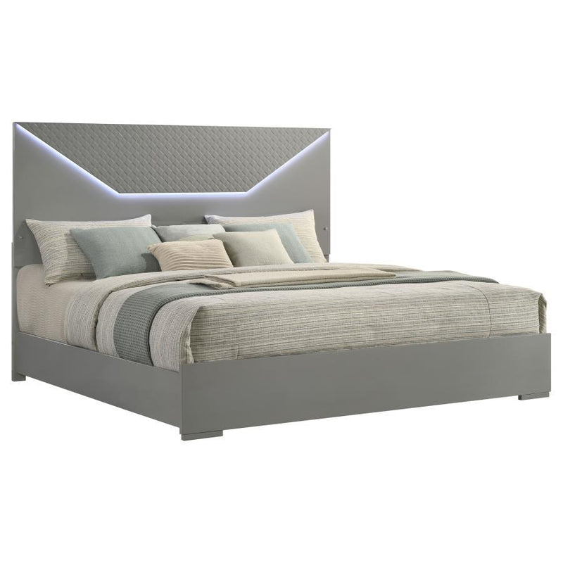 Ives - Panel Bed LED Headboard - JaxCo Furniture