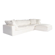 Clay - Livesmart Fabric Lounge Modular Sectional - Cream - JaxCo Furniture