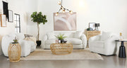 Isabella - Faux Sheepskin Upholstered Sofa Set - JaxCo Furniture