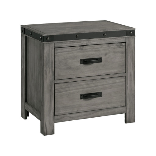 Wade - 2-Drawer Nightstand - Black Finish - JaxCo Furniture