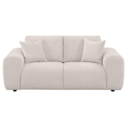 Burnett - Chenille Upholstered Wide Arm Loveseat - JaxCo Furniture