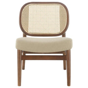 Rayo - Rattan Cane Back Accent Chair With Padded Seat - JaxCo Furniture