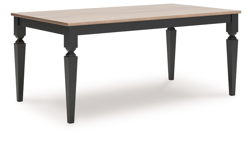 Brenkerton - Grayish Brown / Black - Rectangular Dining Room Table - JaxCo Furniture