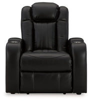 Caveman Den - Midnight - Power Recliner/ Adj Headrest - JaxCo Furniture