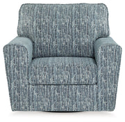 Aterburm - Twilight - Swivel Accent Chair - JaxCo Furniture