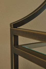 Bernonly - Antique Bronze Finish - Bookcase - JaxCo Furniture