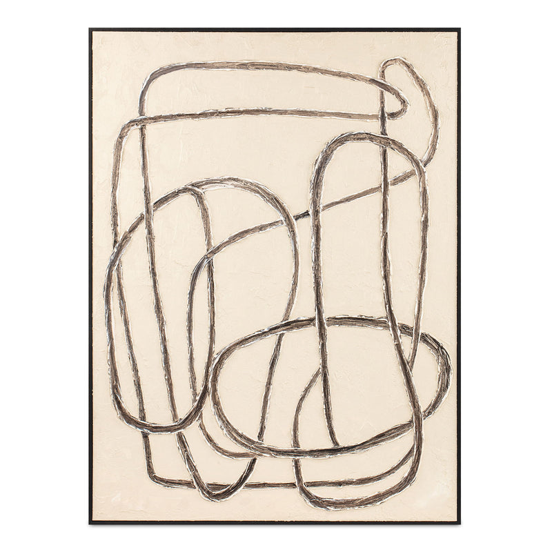 Encounters - Framed Painting - Beige - JaxCo Furniture