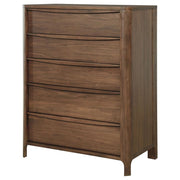 Maderia - 5-Drawer Chest Of Drawers - Walnut - JaxCo Furniture