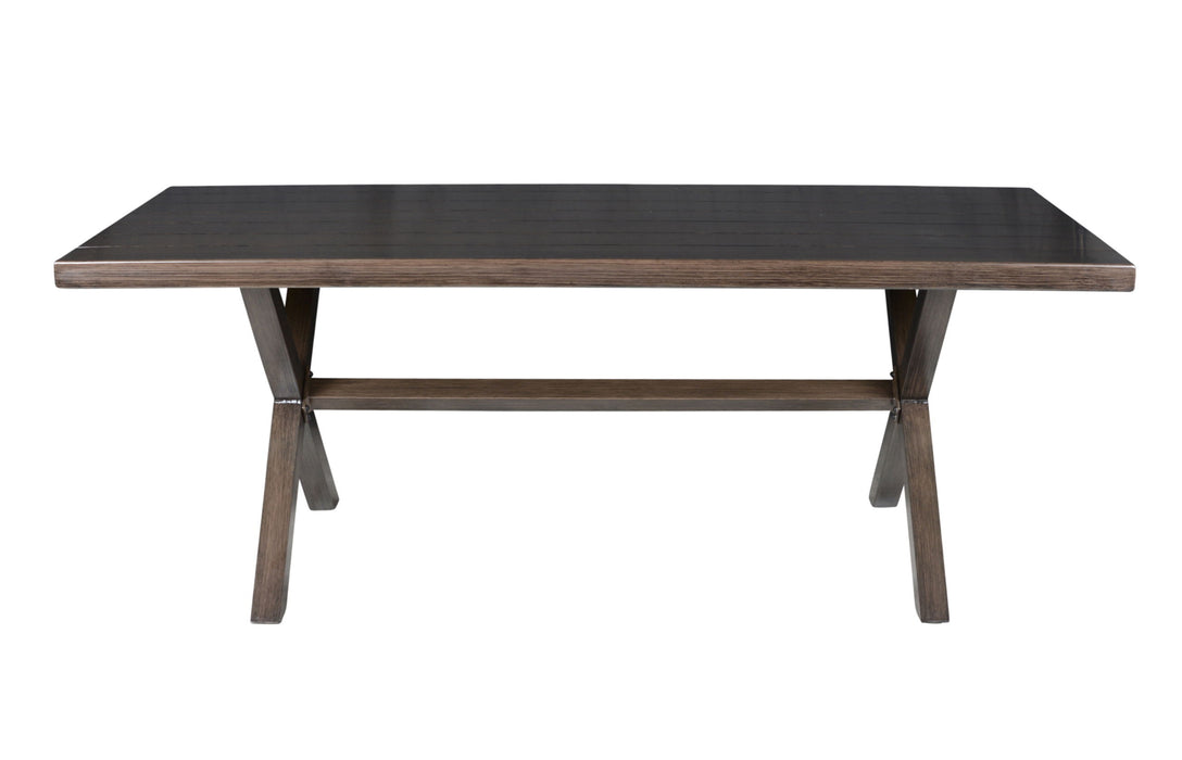 Marina - Rectangular Patio Table - Brown - JaxCo Furniture