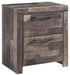 Derekson - Multi Gray - Two Drawer Night Stand - JaxCo Furniture