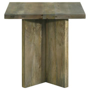 Andando - Square Solid Wood End Table - Mango Brown - JaxCo Furniture