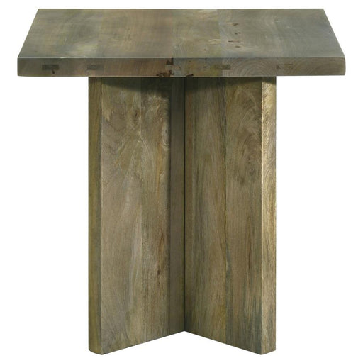 Andando - Square Solid Wood End Table - Mango Brown - JaxCo Furniture