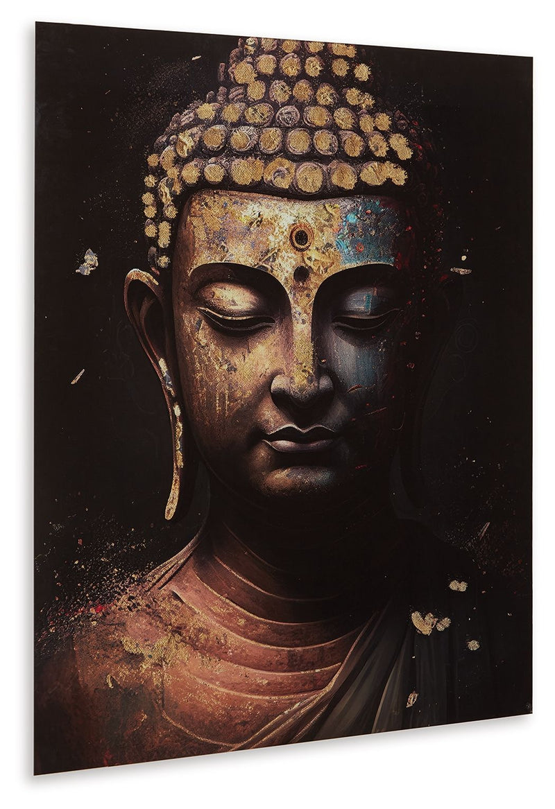 Caymoore - Black / Gold Finish - Wall Art - JaxCo Furniture