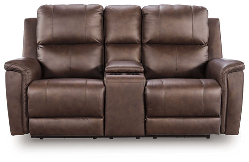 Bleckley - Power Reclining Loveseat With Console / Adjustable Headrest - JaxCo Furniture