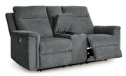 Barnsana - Dbl Power Reclining Loveseat With Console - JaxCo Furniture