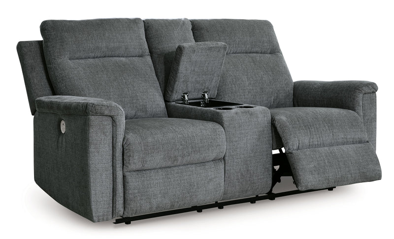 Barnsana - Dbl Power Reclining Loveseat With Console - JaxCo Furniture