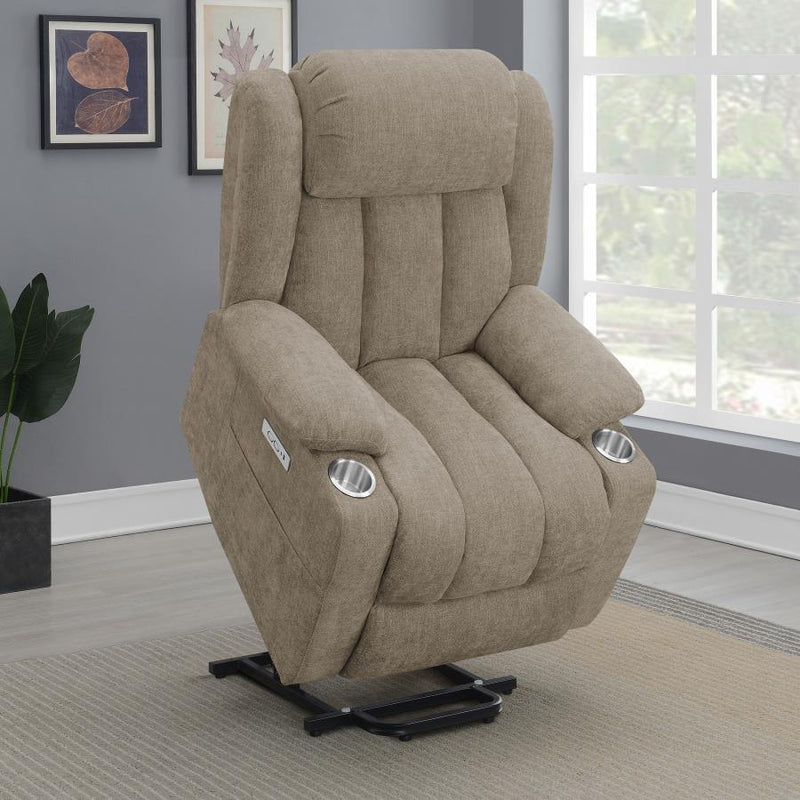 Houston - Upholstered Power Lift Recliner Chair - JaxCo Furniture