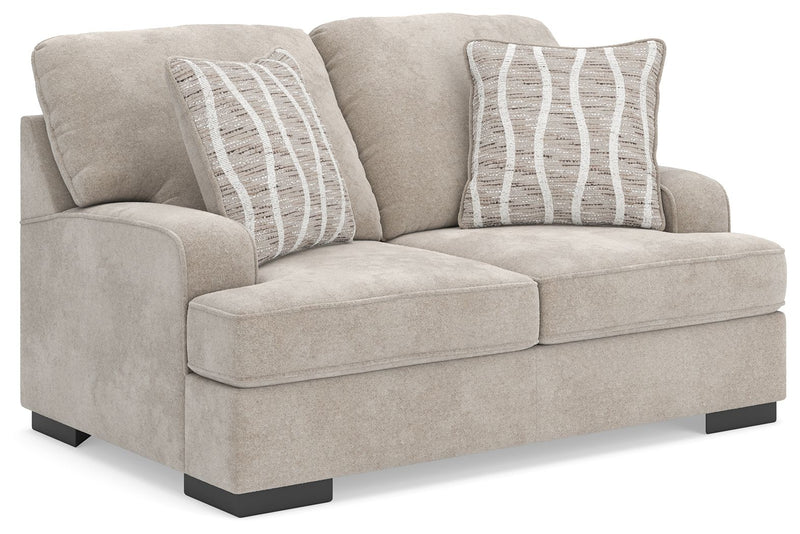 High Profile - Taupe - Loveseat - JaxCo Furniture