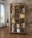 Delwin - 6-Shelf Bookshelf - Rustic Nutmeg - JaxCo Furniture