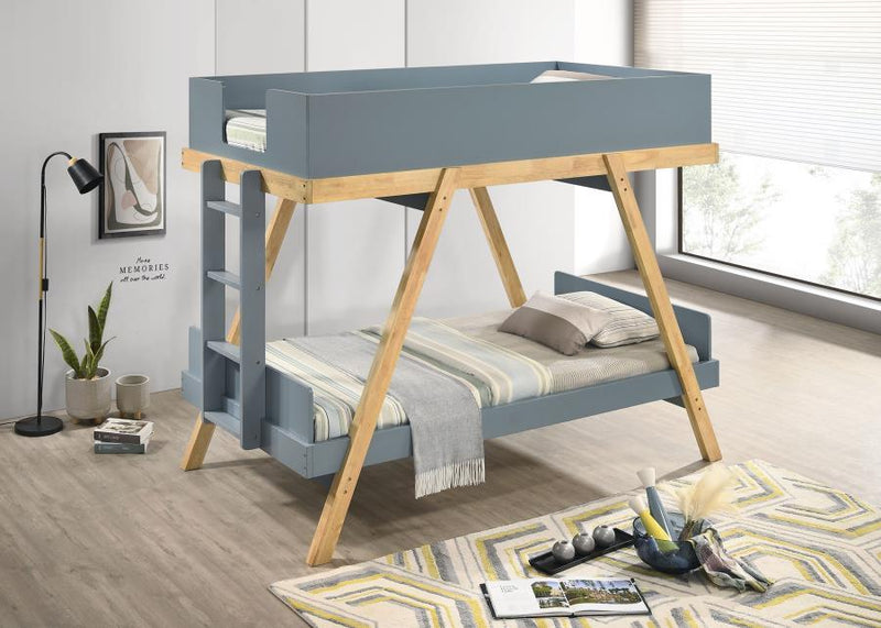 Frankie - Bunk Bed With 7" Mattresses - JaxCo Furniture