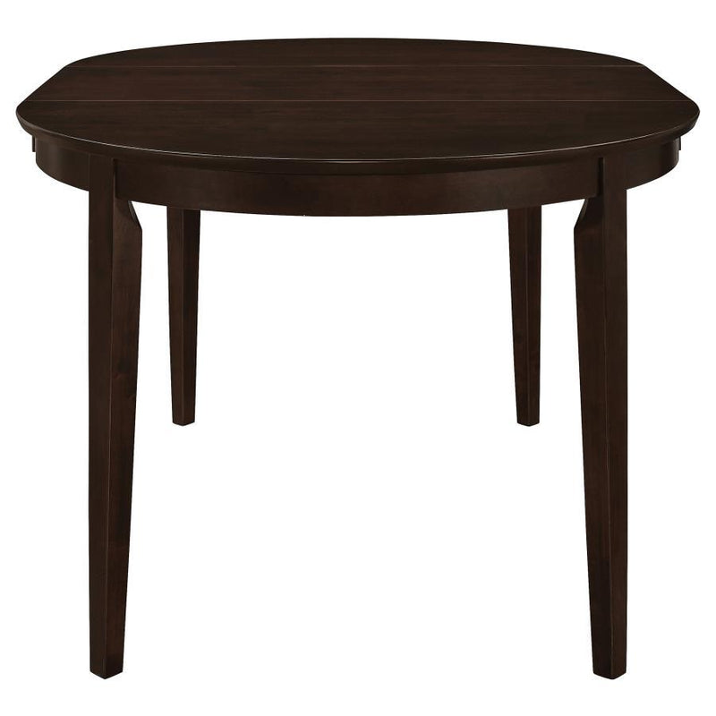 Gabriel - Oval Extension Leaf Dining Table - Cappuccino - JaxCo Furniture