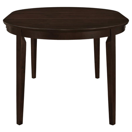 Gabriel - Oval Extension Leaf Dining Table - Cappuccino - JaxCo Furniture