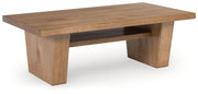 Kristiland - Light Brown - Rectangular Cocktail Table - JaxCo Furniture