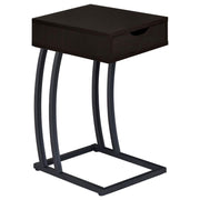 Troy - 1-Drawer C-Shaped Side Table Power Outlet - JaxCo Furniture