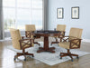 Marietta - 5 Piece Dining And Game Table Set - Tobacco - JaxCo Furniture